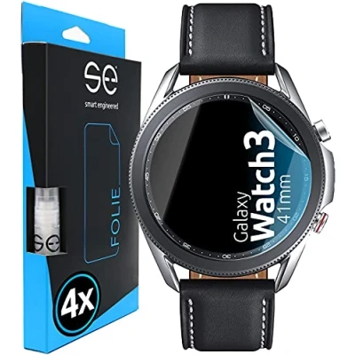 Abbildung von [4 Stk.] 3D Schutzfolie kompatibel mit Samsung Galaxy Watch 3 (41mm), hüllenfreundliche transparente HD Displayschutz Folie