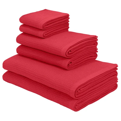 Abbildung von KangaROOS Handtuch Set &quot;Cassidy&quot;, (Set, 6 St.), Duschtücher, Handtücher, Gästetücher, tlg), 100% Baumwolle
