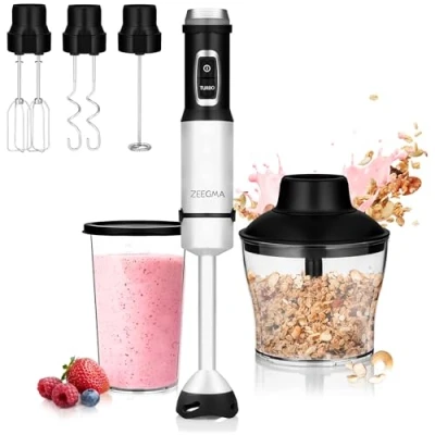 Abbildung von Zeegma Stabmixer Handy Chef, 1500,00 W, Set 5in1 Metallgehäuse 17 Stufen + Turbo TOP