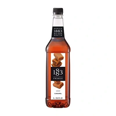 Abbildung von 1883 Maison Routin Premium Karamellsirup für Kaffee, heiße Schokolade &amp; Milchshakes PET 1L