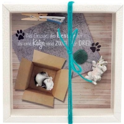 Abbildung von ZauberDeko Geldgeschenk Verpackung Katzen Zuschuss Geld Haustier Gutschein Tierbedarf Geburtstag