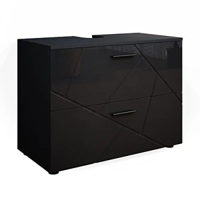 Abbildung von Vicco Waschbeckenunterschrank Irma, Anthrazit Hochglanz, 80 x 59 cm