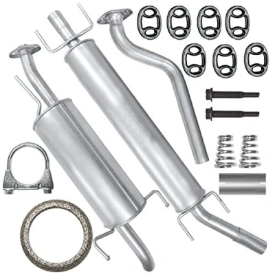 Abbildung von Auspuffanlage Schalldämpferset Auspuff für Opel Astra G 2 II Kombi 1.6i 16V 1.8I 2.0i