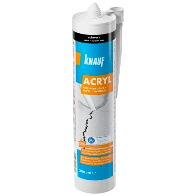 Abbildung von Knauf Silikon Acryl schwarz 300 ml