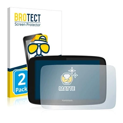 Abbildung von BROTECT Entspiegelungs Schutzfolie für TomTom GO 520 / 5200 (2 Stück) Matte Displayschutz Folie, Anti Reflex, Fingerprint