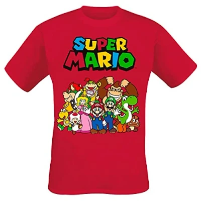 Abbildung von Super Mario T Shirt Main Character Group Red L