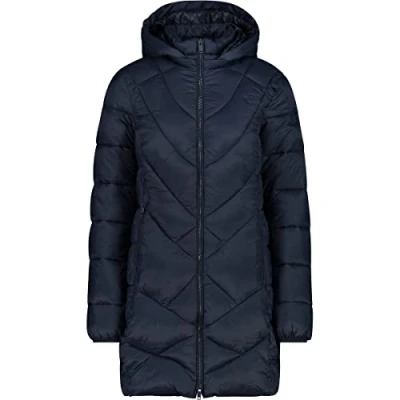 Abbildung von CMP Damenparka mit abnehmbarer Kapuze, Schwarz Blau, D36