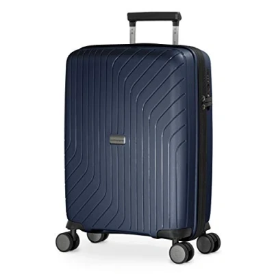 Abbildung von HAUPTSTADTKOFFER TXL Handgepäck, 55 x 40 20 cm, TSA, 4 Rollen, 36 Liter, Reisekoffer, Hartschalenkoffer, Rollkoffer, Bordgepäck Koffer, erweiterbar, Dunkelblau