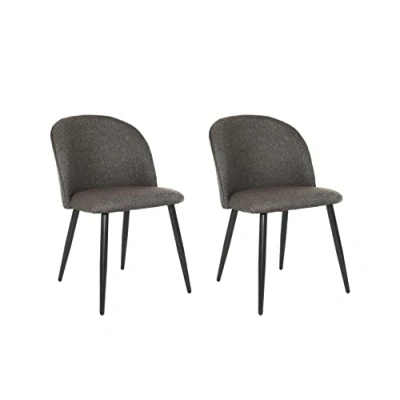 Abbildung von byLIVING Esszimmerstuhl &quot;Nayla&quot;, (Set), 2 St., Webstoff, Bezug in Samt, Webstoff oder Cord, gewölbter Rücken