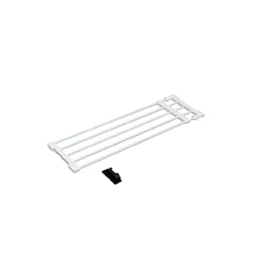 Abbildung von Iris Ohyama, Teleskoptrockner, 5 Sprossen 75 / 120 cm, Ohne Befestigung, Badezimmer, Einfache Montage, Ankleidezimmer Telescopic Storage Rack H J NST75 Weiß
