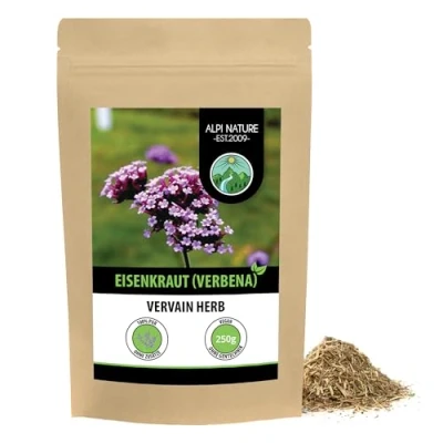 Abbildung von Eisenkraut (250g), Verbena officinalis geschnitten, schonend getrocknet, 100% rein und naturbelassen zur Zubereitung von Tee, Kräutertee