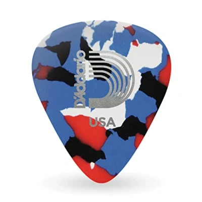 Abbildung von D&#039;Addario Planet Waves 1CMC4 25 Picks Classic Celluloid Multi Color Standard Shape in Medium