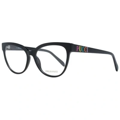 Abbildung von Emilio Pucci Unisex EP5182 Sunglasses, Shiny Black, 55