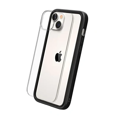 Abbildung von RhinoShield Modulares Case kompatibel mit [iPhone 14 Plus] Mod NX Anpassbare &amp; stoßdämpfende Schutzhülle im schlanken Design 3.5 Meter Fallschutz Schwarz