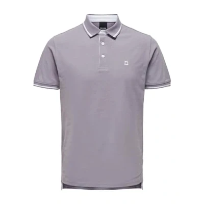 Abbildung von ONLY &amp; SONS Herren Onsfletcher Slim Ss Polo Noos, Purple Ash, XS