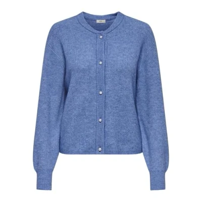 Abbildung von JDY Jdylumi LIFE Button Strickjacke, Damen, Größe: Medium, Blau
