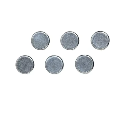 Abbildung von FRANKEN Chrom Magnete Rund, 6 Stück, Hohe Haftkraft, Hochwertige Haftmagnete für Magnettafel, Whiteboard im Büro und Schule oder Haushalt Kühlschrank Familienplaner, 10 mm, Silber, HMS13