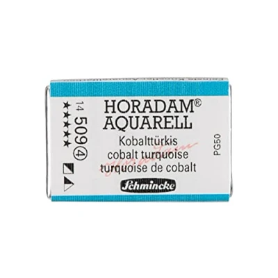 Abbildung von Schmincke HORADAM® AQUARELL feinste Künstler Aquarellfarben, 509 Kobalttürkis, 14 043, 1/1 Näpfchen
