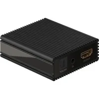 Abbildung von goobay 58477 Hdmi Audio Extractor 4K @60 Hz (Ultra HD 2160p) / Converter/HDMI zu HDMI/Für Fire TV Stick für Beamer, Soundbar mit Blue ray Player, Hi Fi System, und PS5, Xbox