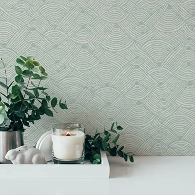 Abbildung von A.S. Création Vliestapete &quot;Nara Ethno&quot;, matt gemustert neutral, ArtDeco Mustertapete Tapeten Wohnzimmer Schlafzimmer Küche Flur Design
