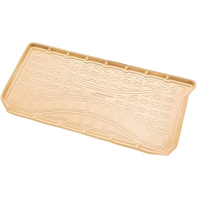 Abbildung von Recambo Gummi Kofferraumwanne Premium passend für Smart Fortwo II, 451 2007 2015 passgenau mit Rand Beige