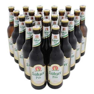 Abbildung von Lübzer Pils (20 Flaschen à 0,5 l / 4,9 % vol.) inc. 1.60 MEHRWEG Pfand
