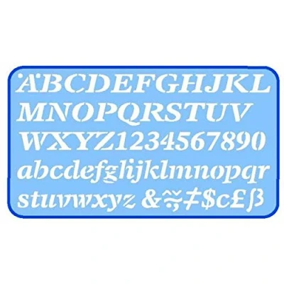 Abbildung von Helix Profi Winkelmesser 2mm Italic Letters Stencil