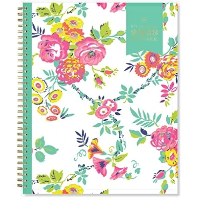 Abbildung von Day Designer for Blue Sky 2023 Wochen und Monatsplaner 21,6 x 27,9 cm, transparenter Tascheneinband, Spiralbindung, Peyton White (103618 23)