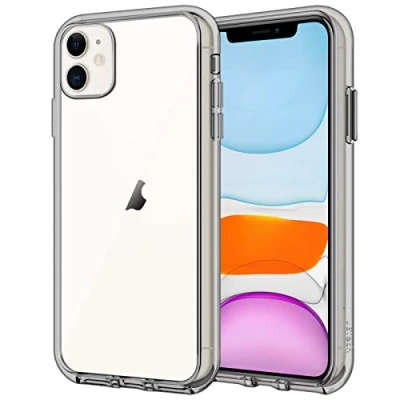 Abbildung von JETech Hülle für iPhone 11 (2019) 6,1&quot;, Nie Vergilbung Handyhülle Schutzhülle Case Cover mit Anti kratzt Transparente und Rückseite (Grau)