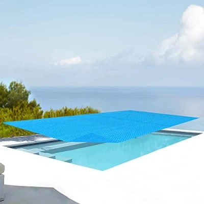Abbildung von en.casa Pool Abdeckplane, Solar Poolabdeckung aus PE eckig 260 x 160 cm Blau