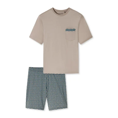 Abbildung von Schiesser Comfort SET Nachtwäsche Set, Herren, Größe: 50, Braungrau