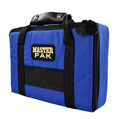 Abbildung von Karella Dartpfeil Darttasche MASTER PAK blau, Dart Case Etui Tasche für Dartpfeile Flights