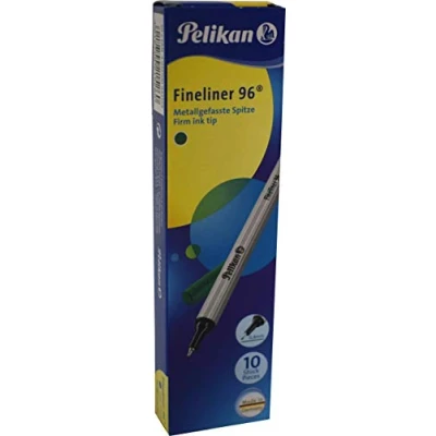 Abbildung von Pelikan 943191 Fineliner 96® Grün, 10 Stück in Schachtel