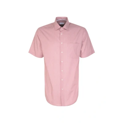 Abbildung von Seidensticker Herren Regular Fit Kurzarm Hemd, Rot, 40