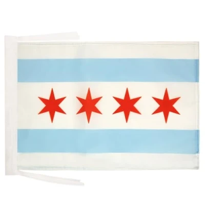Abbildung von AZ FLAG Flagge Chicago 45x30 Cm Mit Kordel Chikago Fahne 30 x 45 Flaggen