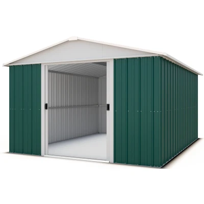 Abbildung von YARDMASTER Gerätehaus Bayern 1013, BxT: 303x396 cm, Metall