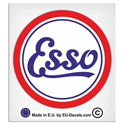 Abbildung von MioVespa Collection Esso Vintage Aufkleber, laminiert, 100 mm