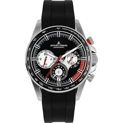Abbildung von Jacques Lemans Chronograph, Herren, Größe: One Size, Schwarz