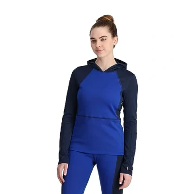 Abbildung von Spyder Charger Kapuzenpullover, Damen, Größe: Small, Electric blue