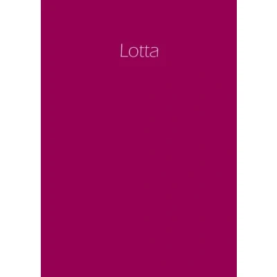 Abbildung von Lotta personalisiertes Notizbuch / Tagebuch Namensbuch: A4 blanko Himbeere