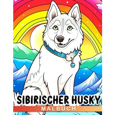 Abbildung von Sibirischer Husky Malbuch: Entspannen Sie sich mit 30 Ausmalbildern für Hundefreunde eine einzigartige Geschenkidee, die Entspannung und Kreativität fördert.