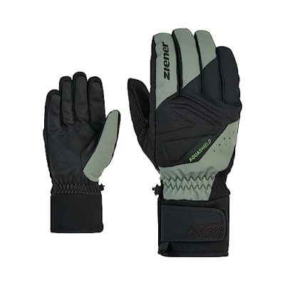 Abbildung von Ziener Herren GATIS Ski Handschuhe/Wintersport wasserdicht atmungsaktiv, green mud, 9