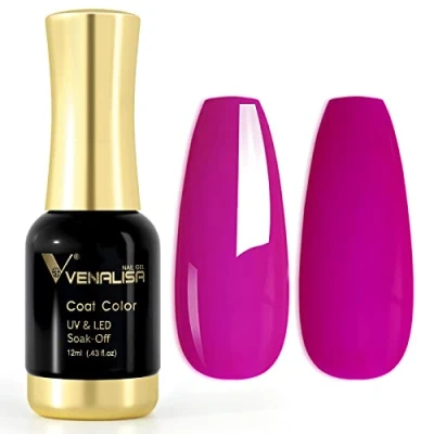 Abbildung von VENALISA UV Nagellack Gellack Veilchen farben,Gel Nail Polish Soak Off Nägel Farbgel Kit Lila Purple Gel für Nageldesign Maniküre 12ml