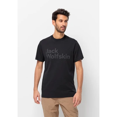 Abbildung von Jack Wolfskin LOGO T M Tshirt print, Herren, Größe: Large, Black