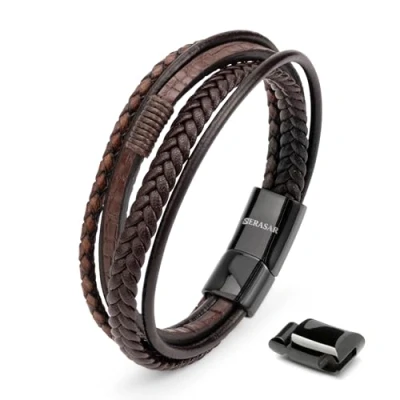 Abbildung von Serasar WILD AUS Armband, Herren, Größe: 20, Braun