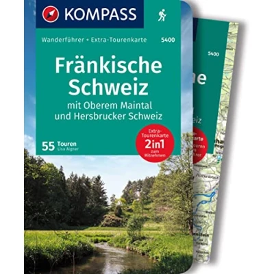 Abbildung von KOMPASS Wanderführer Fränkische Schweiz mit Oberem Maintal und Hersbrucker Schweiz, 55 Touren Extra Tourenkarte: GPS Daten zum Download