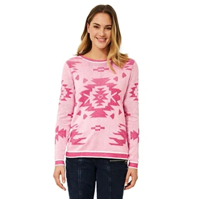 Abbildung von Cecil Strickpullover, Damen, Größe: Large, Pink