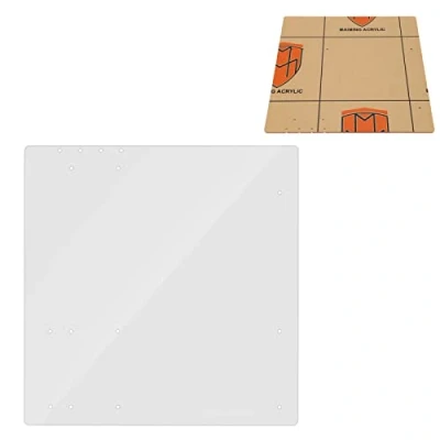 Abbildung von PC Gehäuse DIY Prüfstand, Open Frame Prüfstand Transparentes Acryl Overlock Computergehäuse Basisständer für M ATX Mothboard