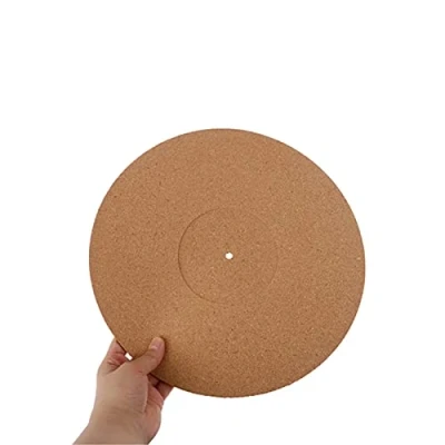 Abbildung von 12 Zoll antistatische Matte, Kork Plattenspieler Matte Record Pad, Rutschfeste Slipmat Auflage, Slip für Schallplatte