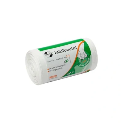 Abbildung von Müllbeutel aus LDPE, 1A Material, 20 l, weiß, 50 Stück/Rolle